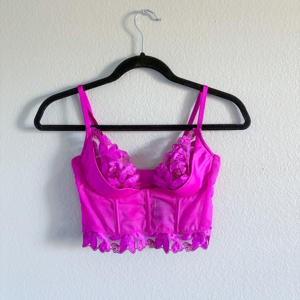 Lace Floral Corset Top